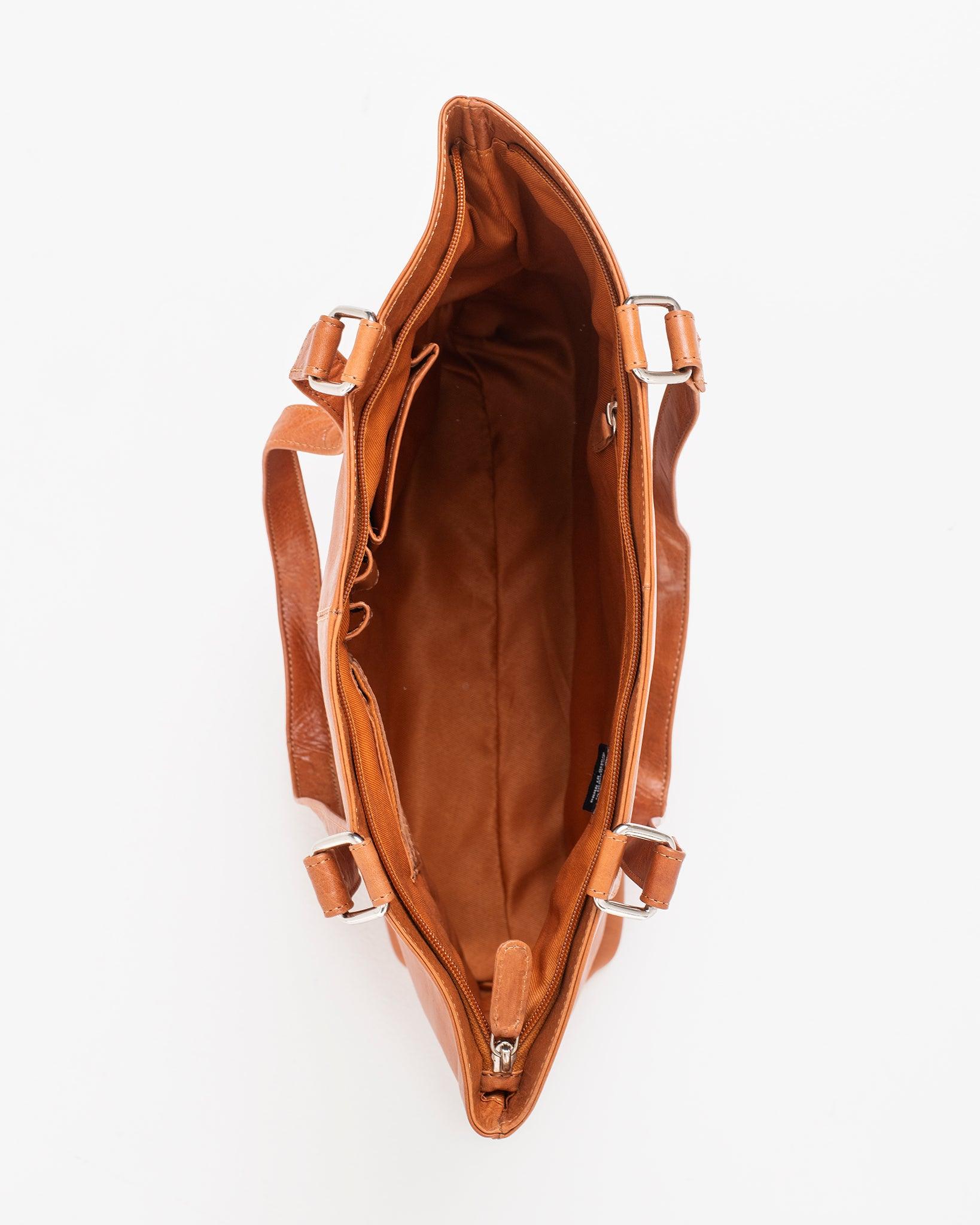 Bolso de Cuero de Hombro NK2028 - Marrón - ZYOUNAT Boutique