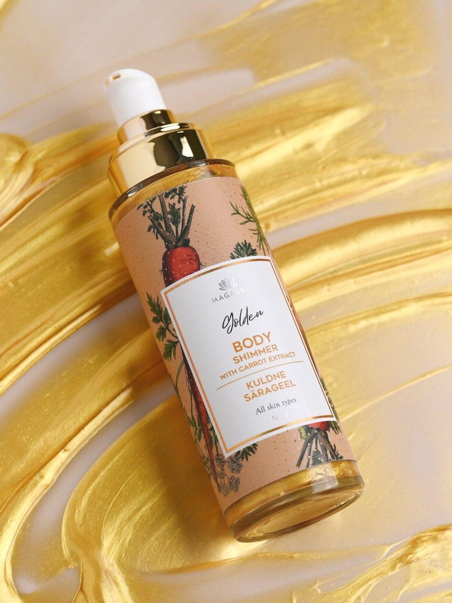 Gel Brillo Dorado con Extracto de Zanahoria - 100 ml - ZYOUNAT Boutique