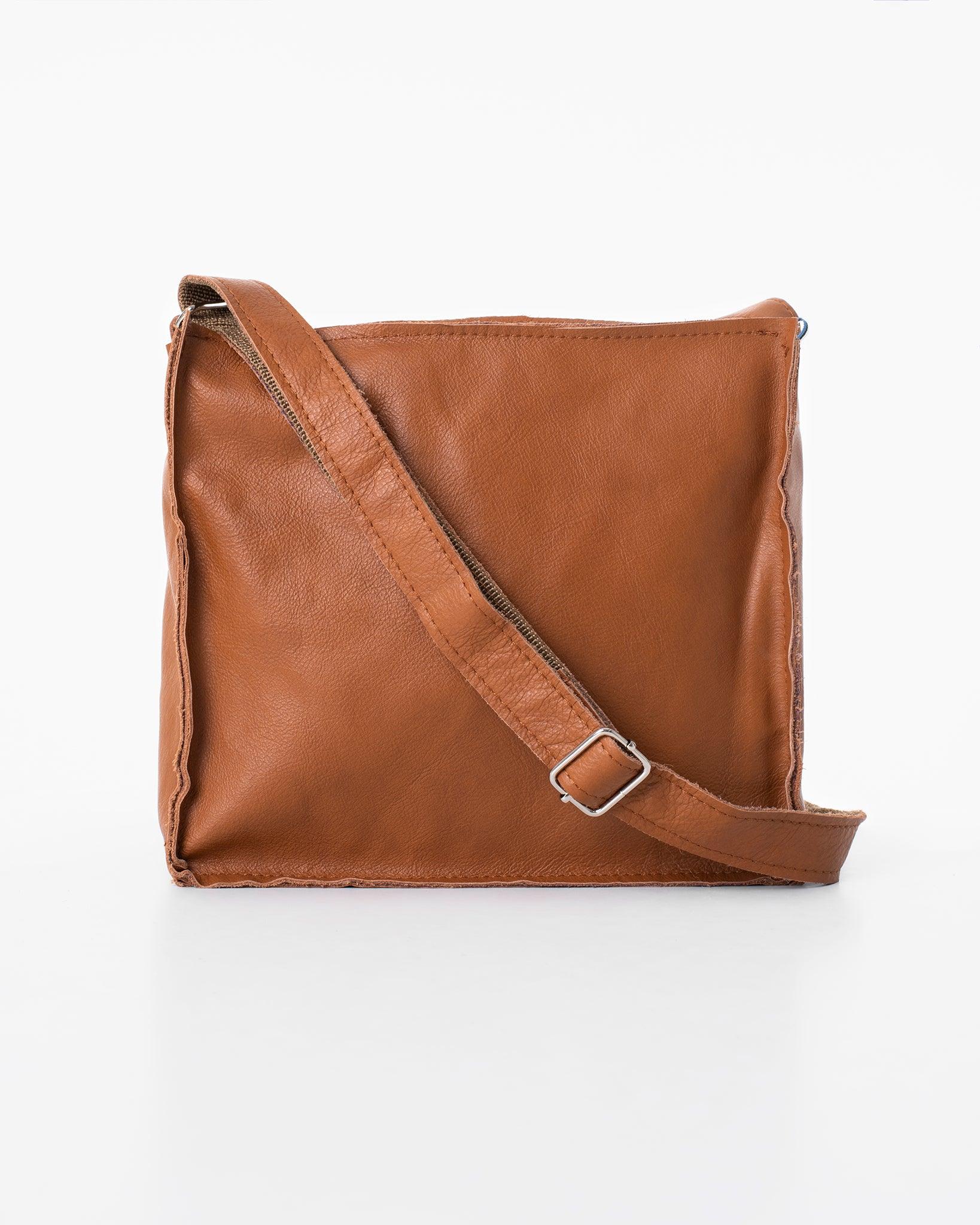 Bolso de hombro Folk 1 - Maní - ZYOUNAT Boutique