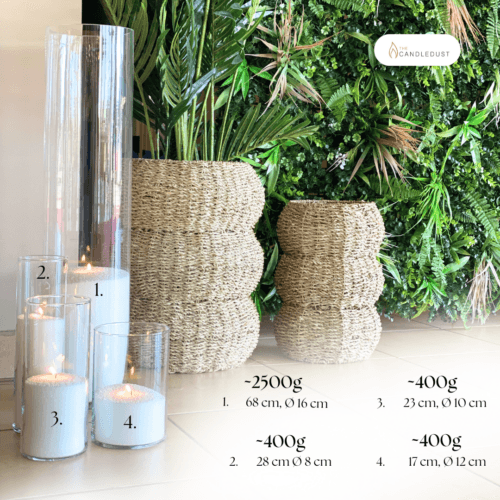 Vela en Polvo de Colores sin Aroma - 3 kg, ~750h - ZYOUNAT Boutique