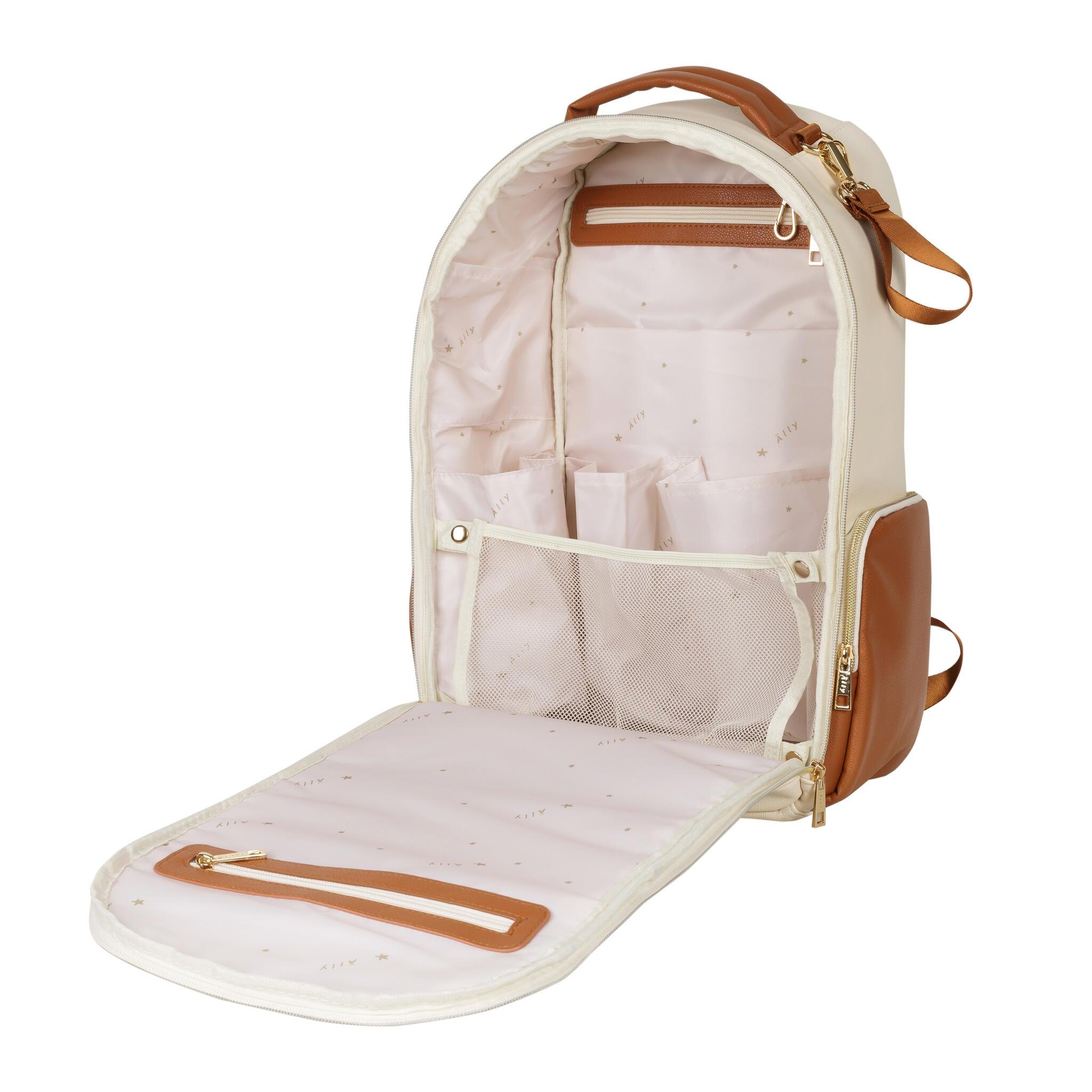 Mochila Pequeña para Pañales – Cappuccino - ZYOUNAT Boutique