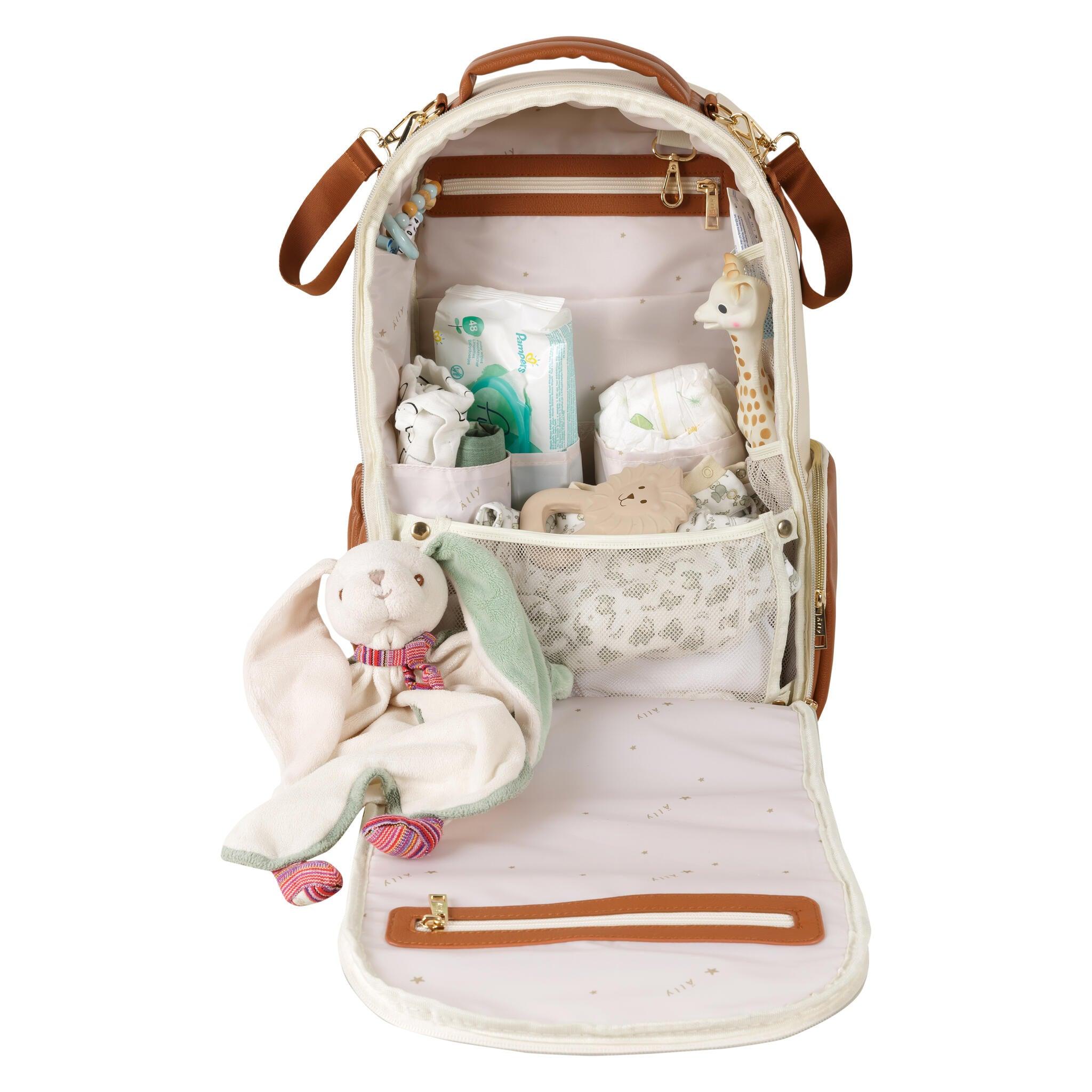 Mochila Grande para Pañales – Cappuccino - ZYOUNAT Boutique