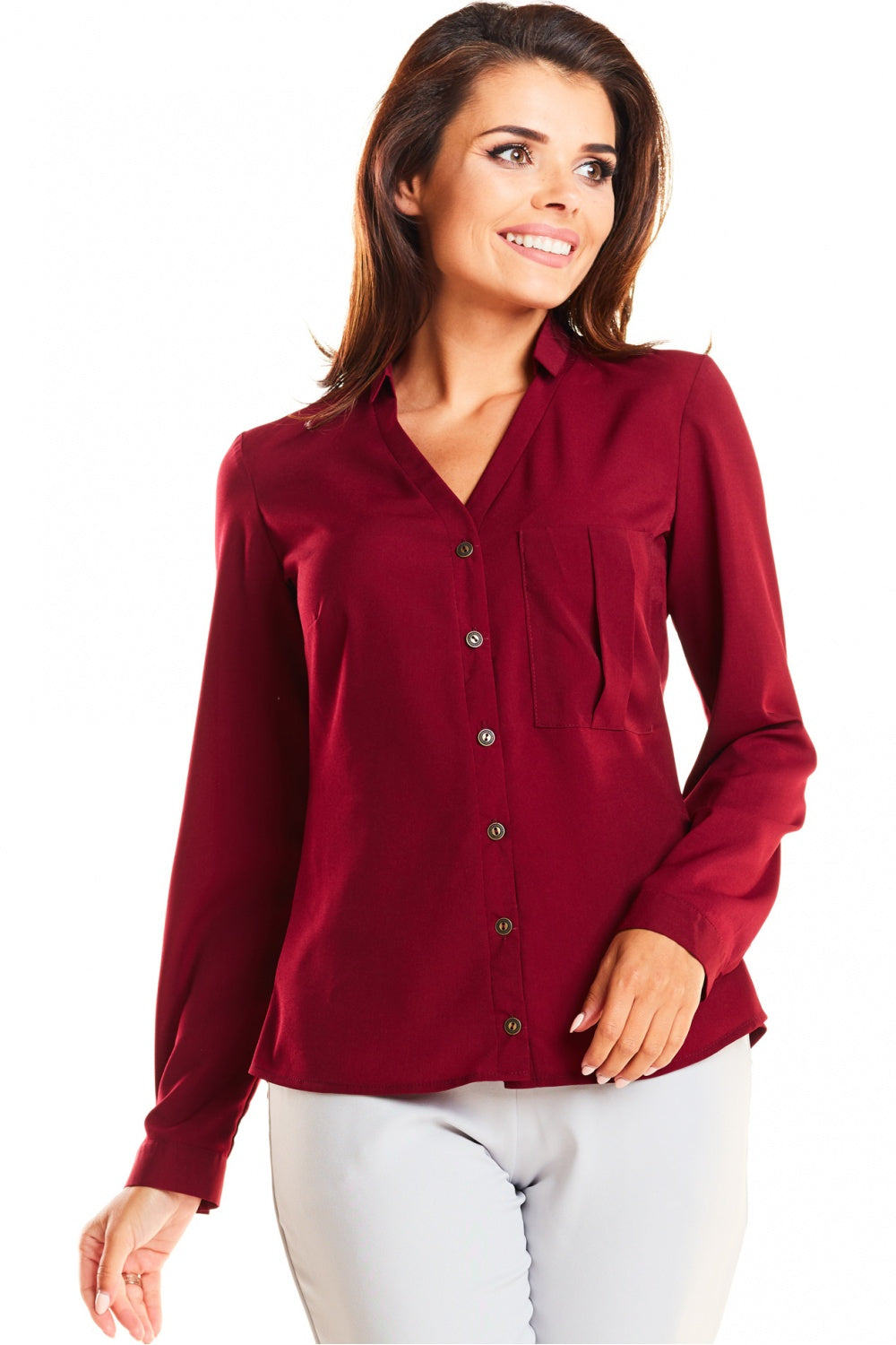 Camisa manga larga modelo 129185 Infinite You - ZYOUNAT Boutique