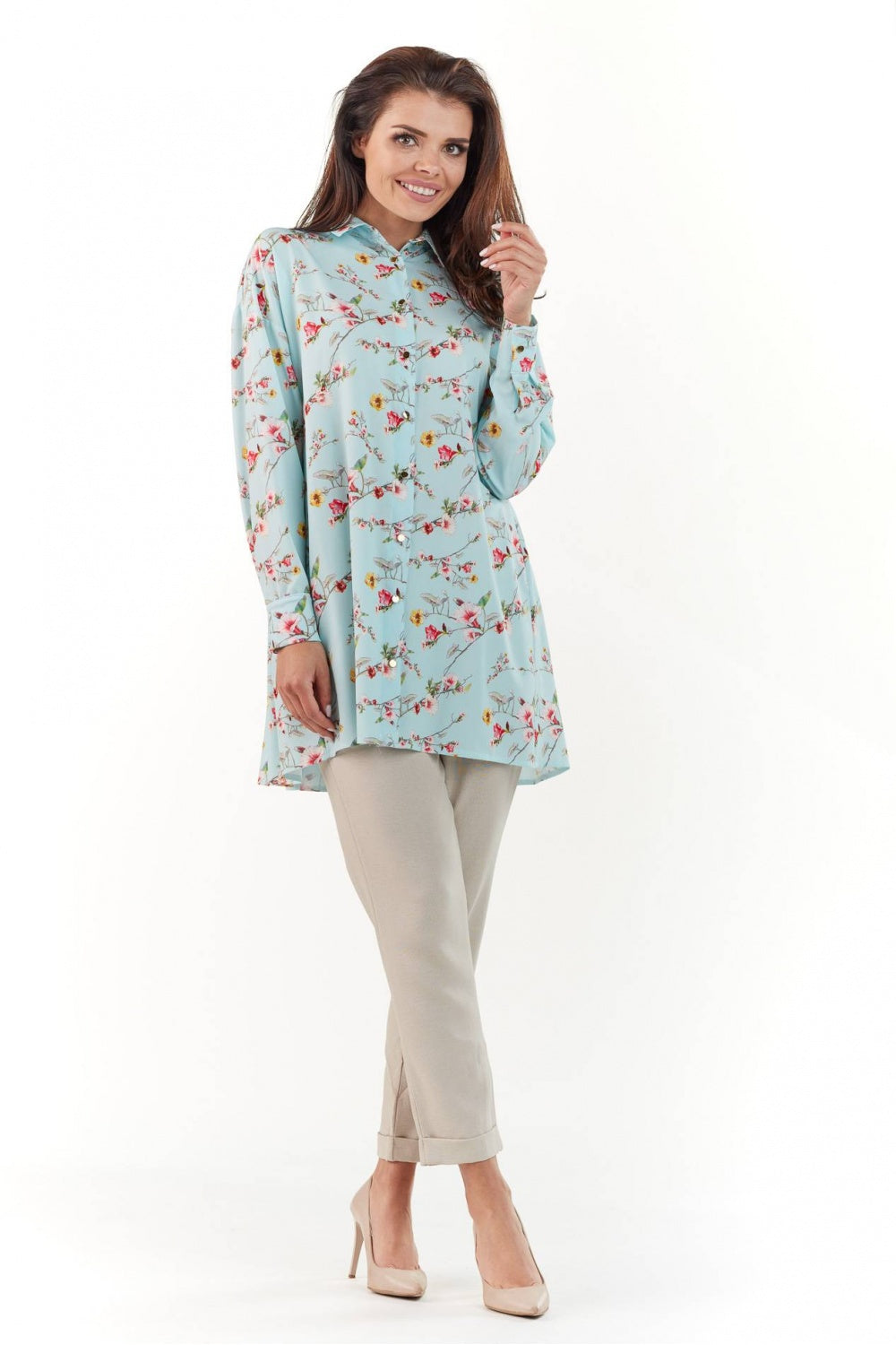 Camisa manga larga modelo 140059 Infinite You - ZYOUNAT Boutique
