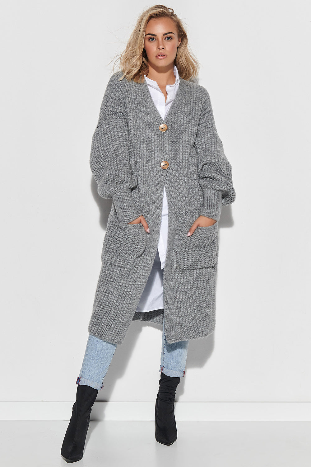 Cárdigan modelo 150116 Makadamia