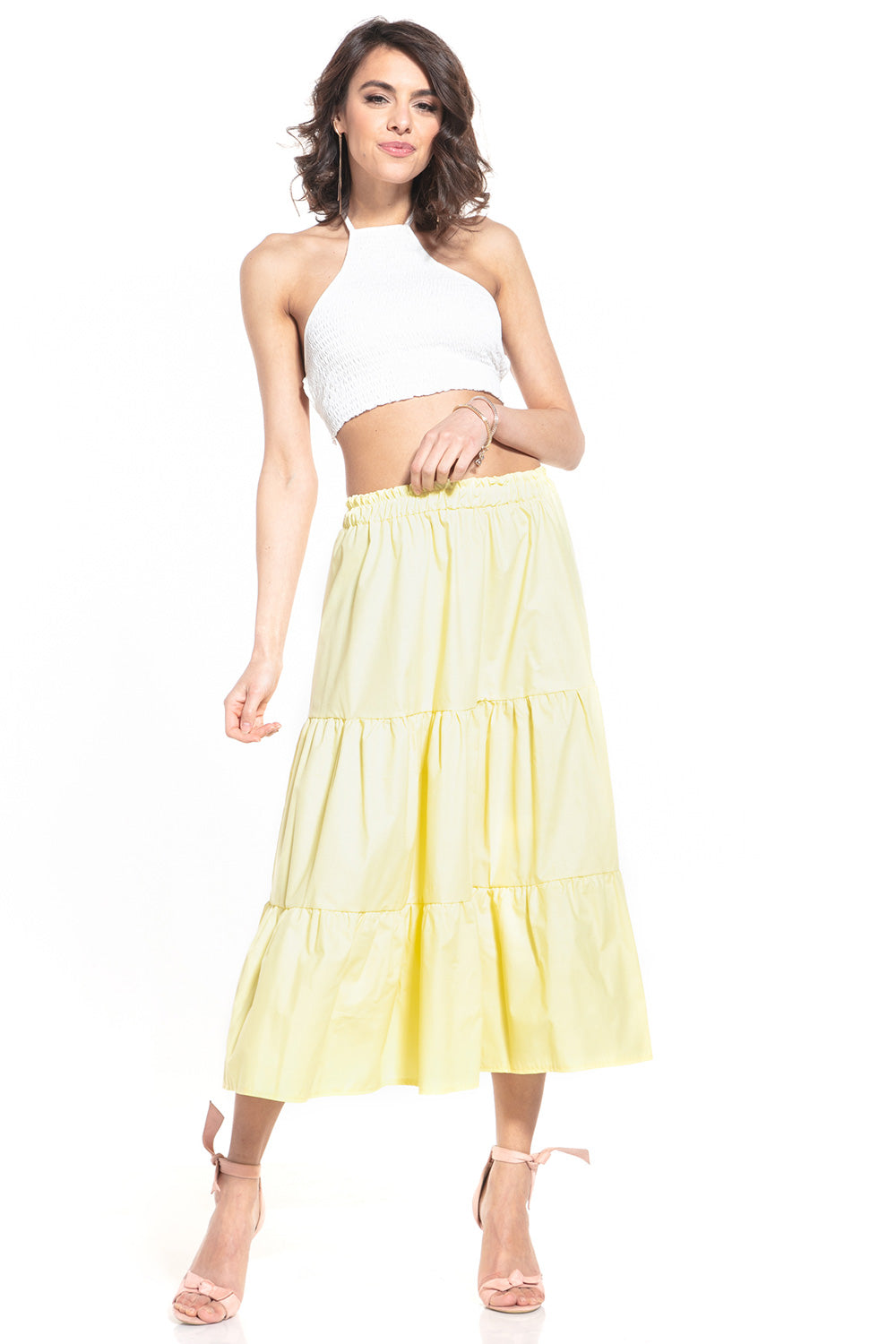 Falda larga modelo 152906 Tessita