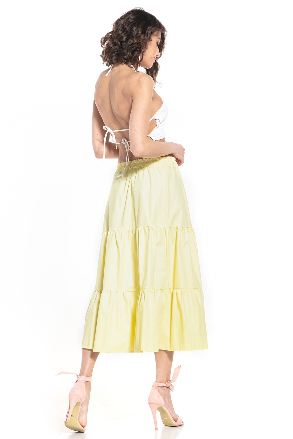 Falda larga modelo 152906 Tessita