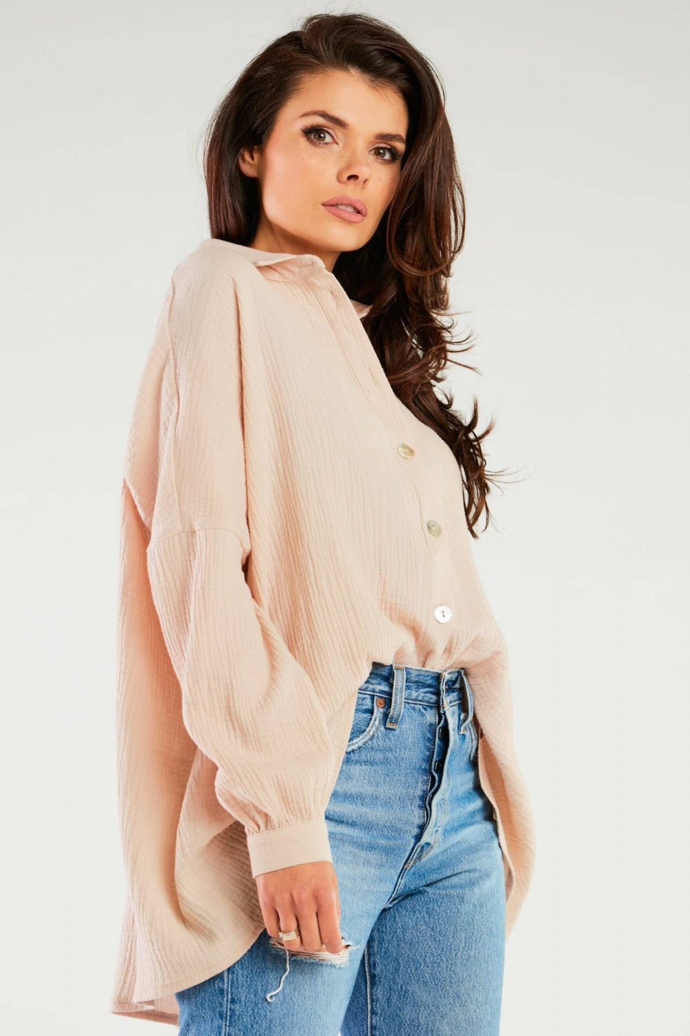 Camisa manga larga modelo 166827 Infinite You - ZYOUNAT Boutique
