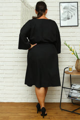 Vestido talla grande modelo 168959 Karko