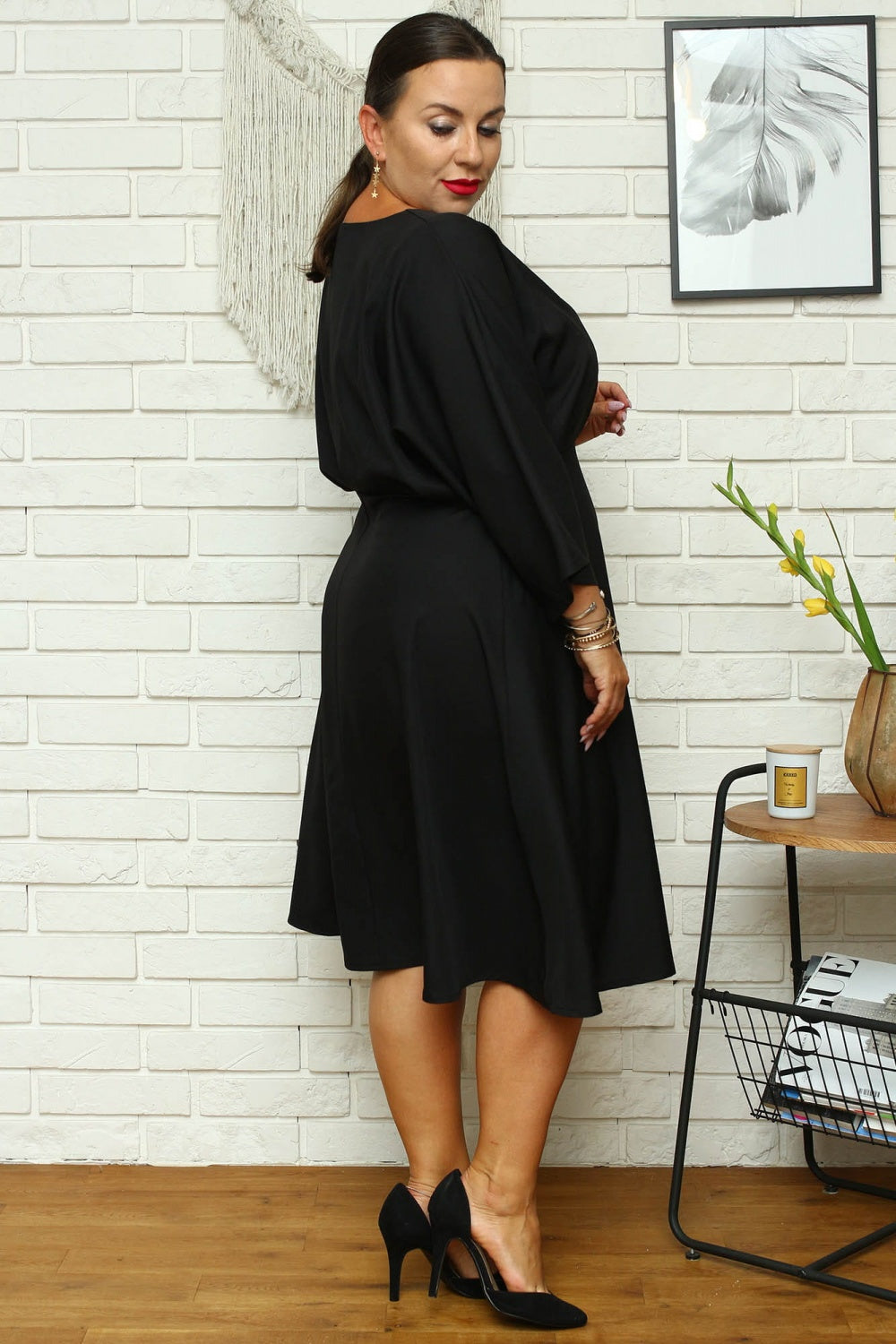 Vestido talla grande modelo 168959 Karko