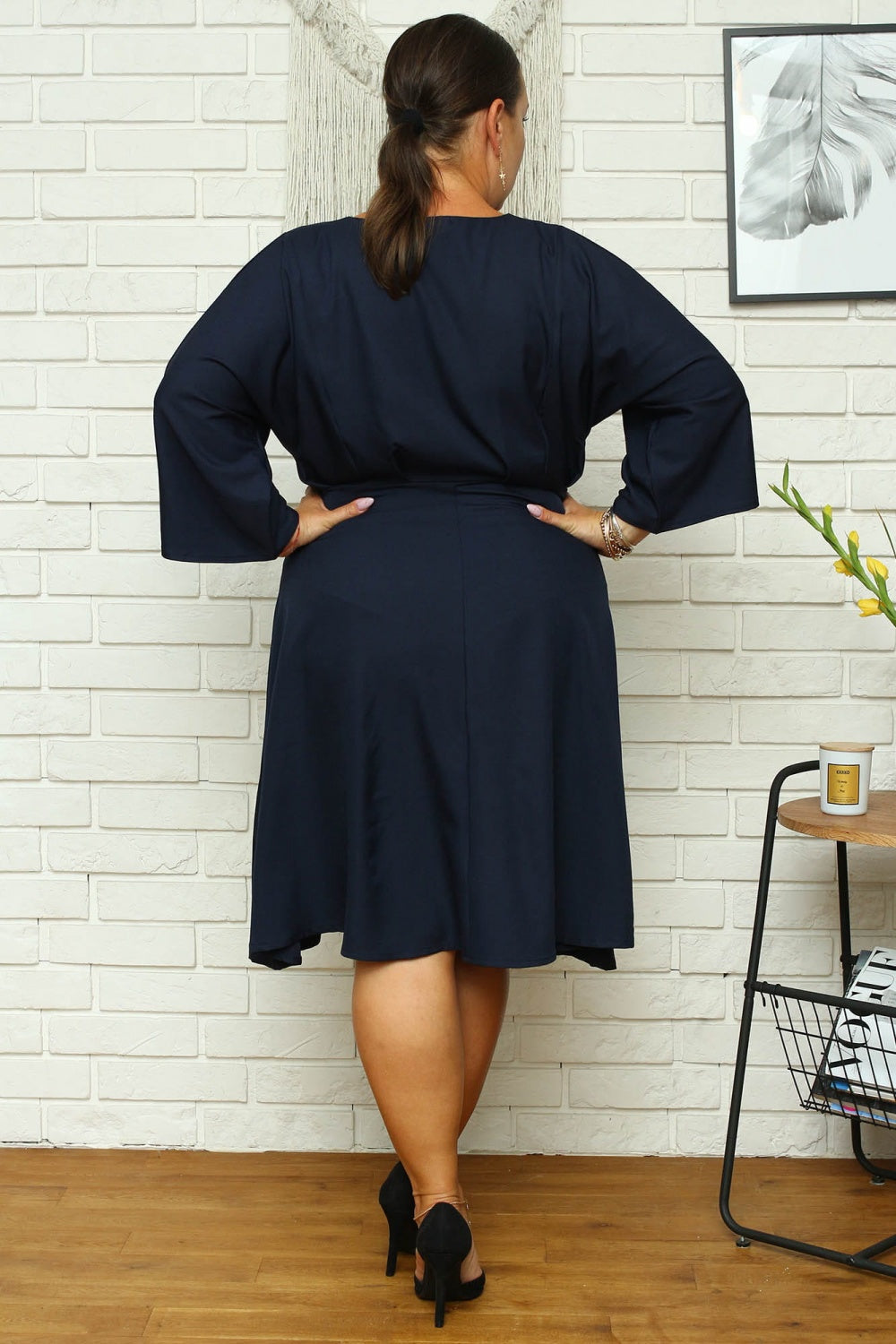 Vestido talla grande modelo 168960 Karko