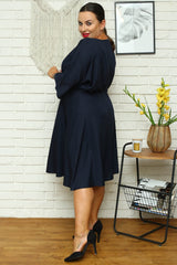 Vestido talla grande modelo 168960 Karko