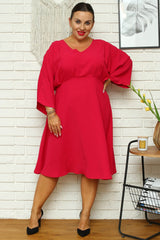 Vestido talla grande modelo 168961 Karko