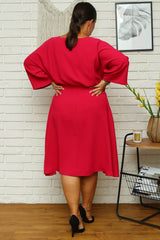 Vestido talla grande modelo 168961 Karko
