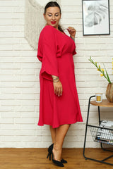 Vestido talla grande modelo 168961 Karko