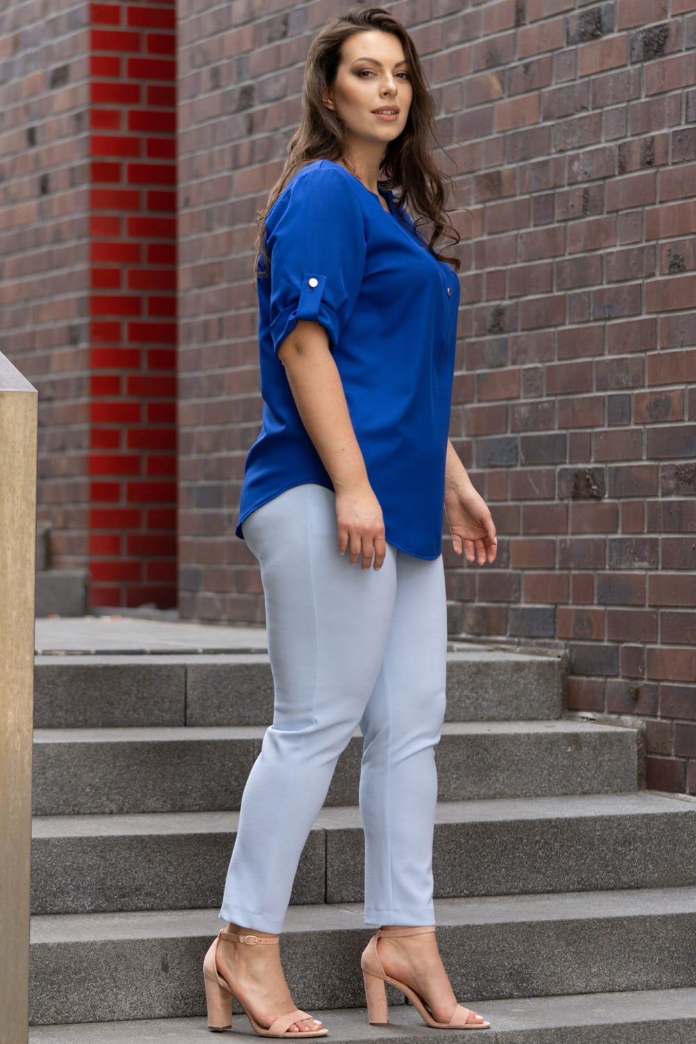 Blusa talla grande modelo 168991 Karko