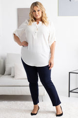 Blusa talla grande modelo 168994 Karko