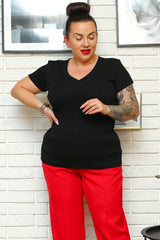 Blusa talla grande modelo 169020 Karko