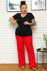 Blusa talla grande modelo 169020 Karko