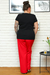 Blusa talla grande modelo 169020 Karko