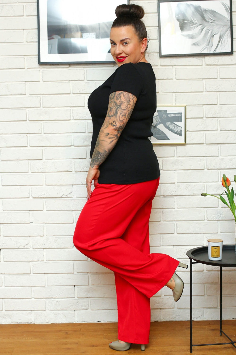 Blusa talla grande modelo 169020 Karko