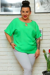 Blusa talla grande modelo 169032 Karko