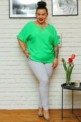 Blusa talla grande modelo 169032 Karko