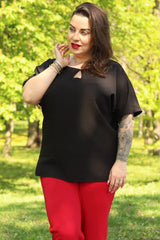 Blusa talla grande modelo 169033 Karko