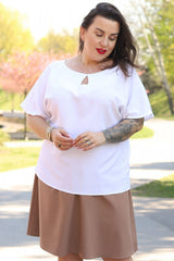 Blusa talla grande modelo 169034 Karko