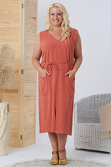 Vestido talla grande modelo 169038 Karko - ZYOUNAT Boutique