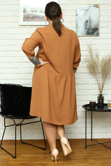 Vestido talla grande modelo 169056 Karko