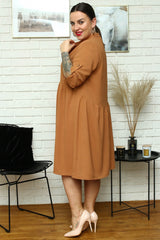 Vestido talla grande modelo 169056 Karko