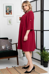 Vestido talla grande modelo 169059 Karko