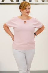 Blusa talla grande modelo 169140 Karko