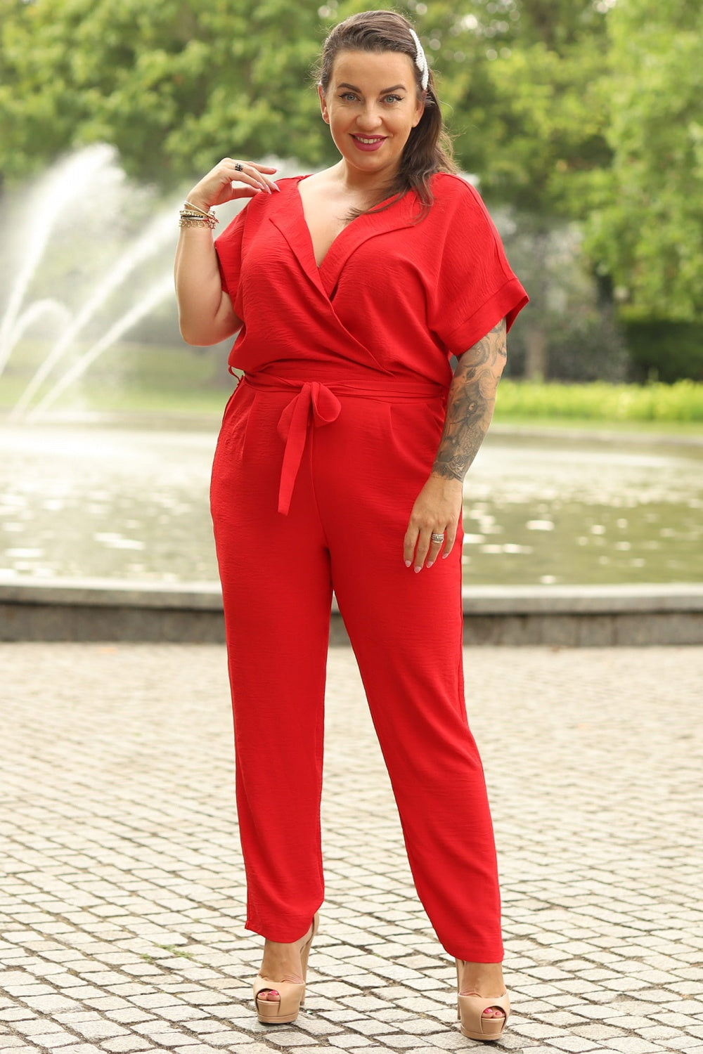 Traje talla grande modelo 169153 Karko