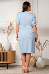 Vestido talla grande modelo 169158 Karko