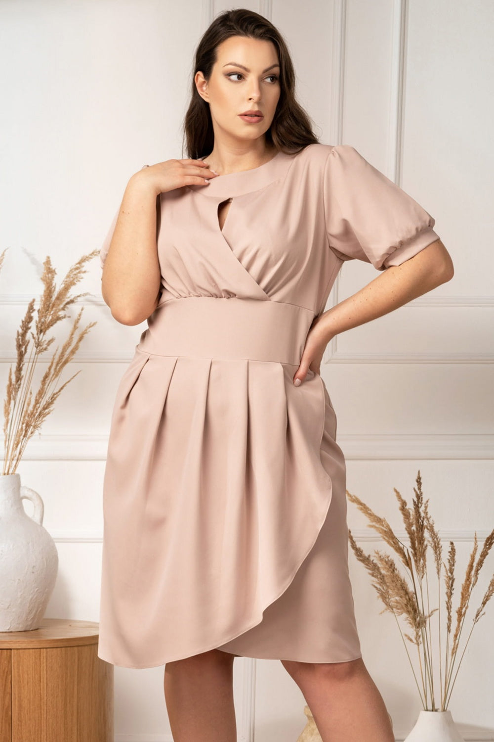 Vestido talla grande modelo 169159 Karko