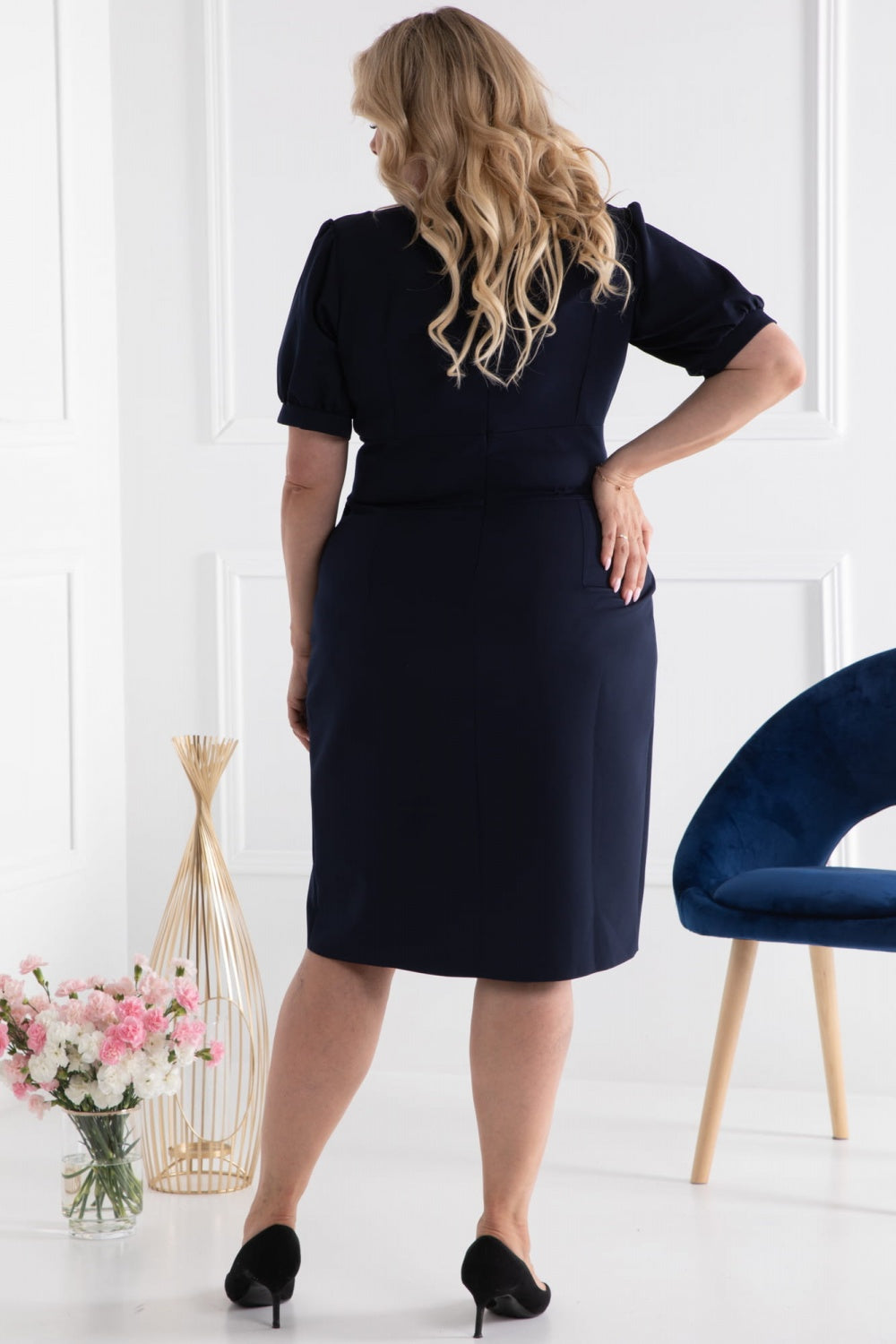 Vestido talla grande modelo 169160 Karko