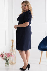 Vestido talla grande modelo 169160 Karko