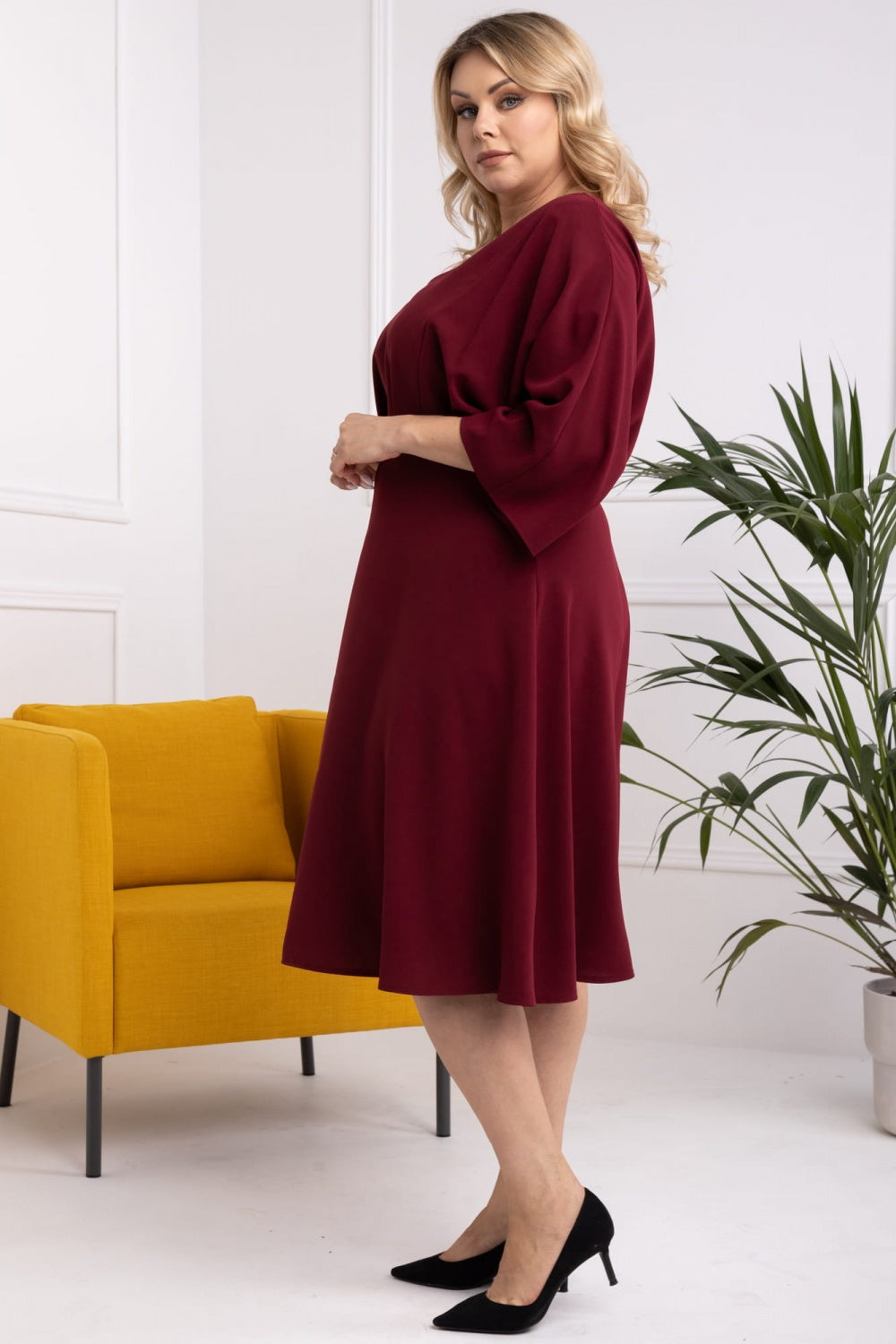 Vestido talla grande modelo 169252 Karko