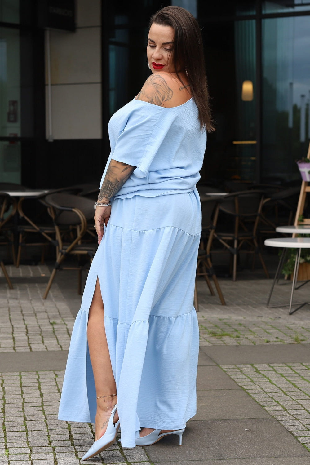 Falda talla grande modelo 169273 Karko