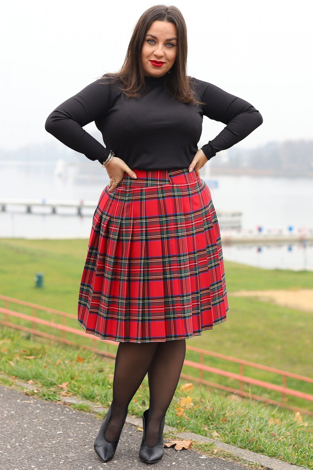 Falda talla grande modelo 171497 Karko