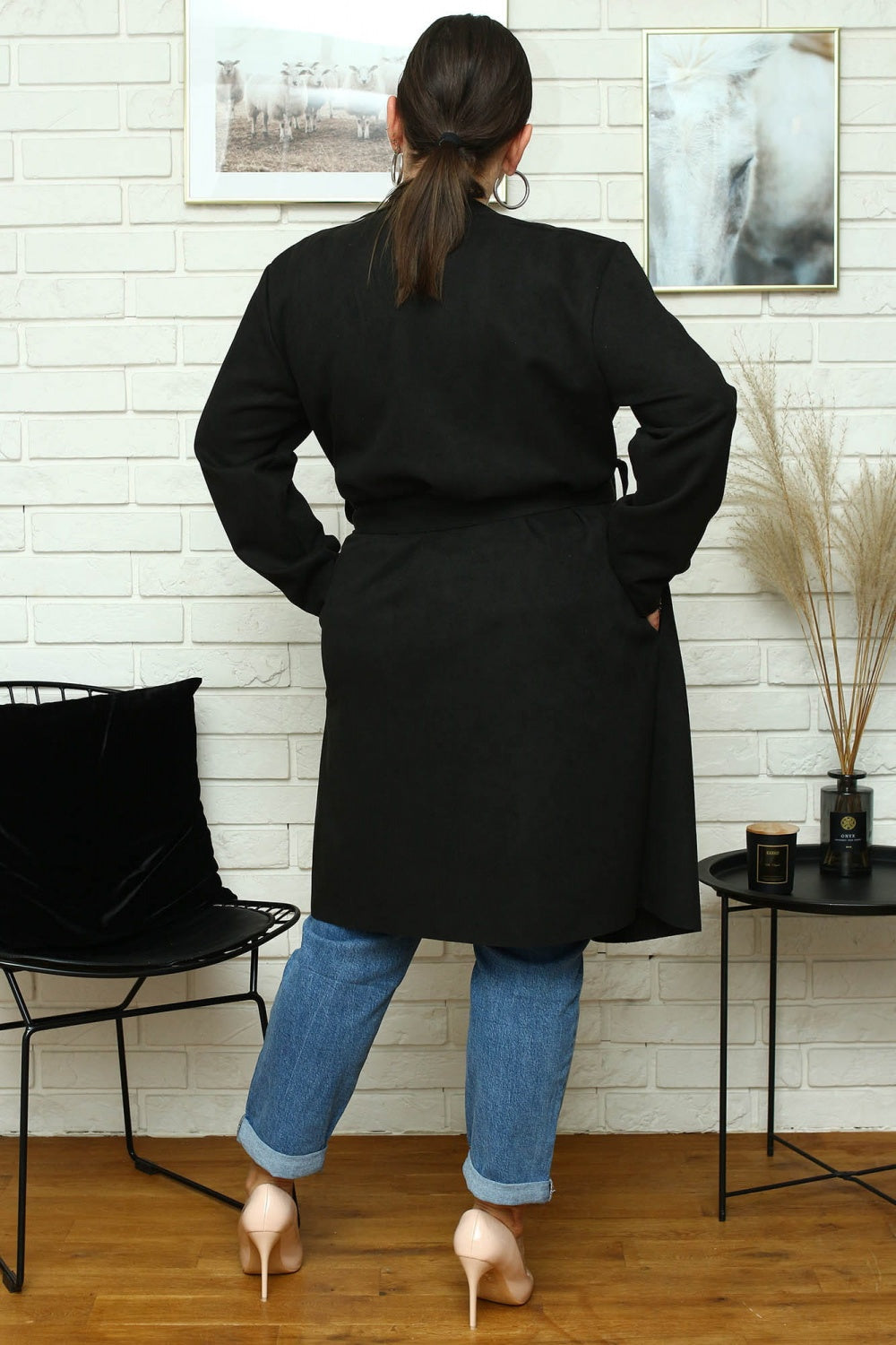 Abrigo talla grande modelo 172432 Karko