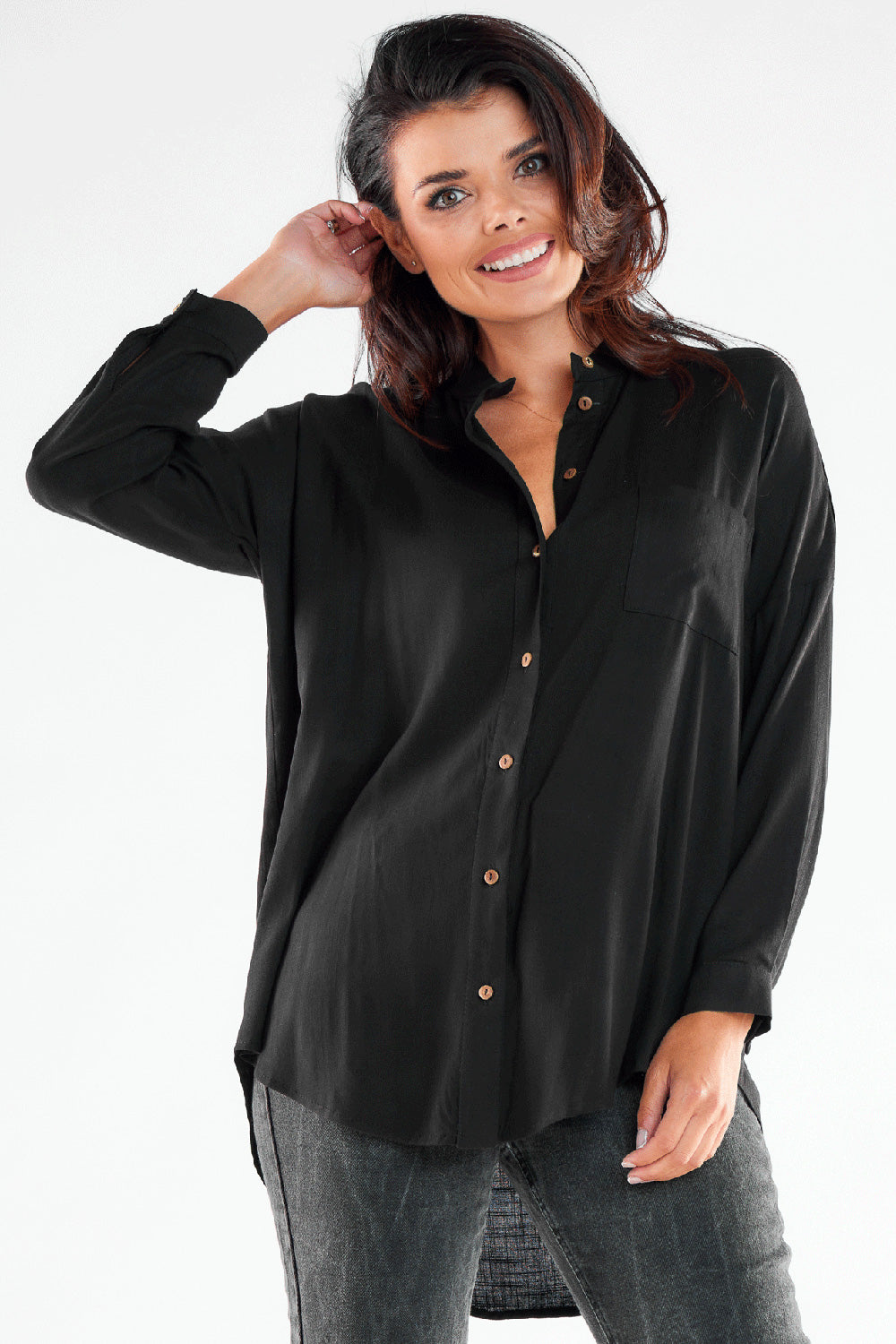 Camisa manga larga modelo 173923 awama