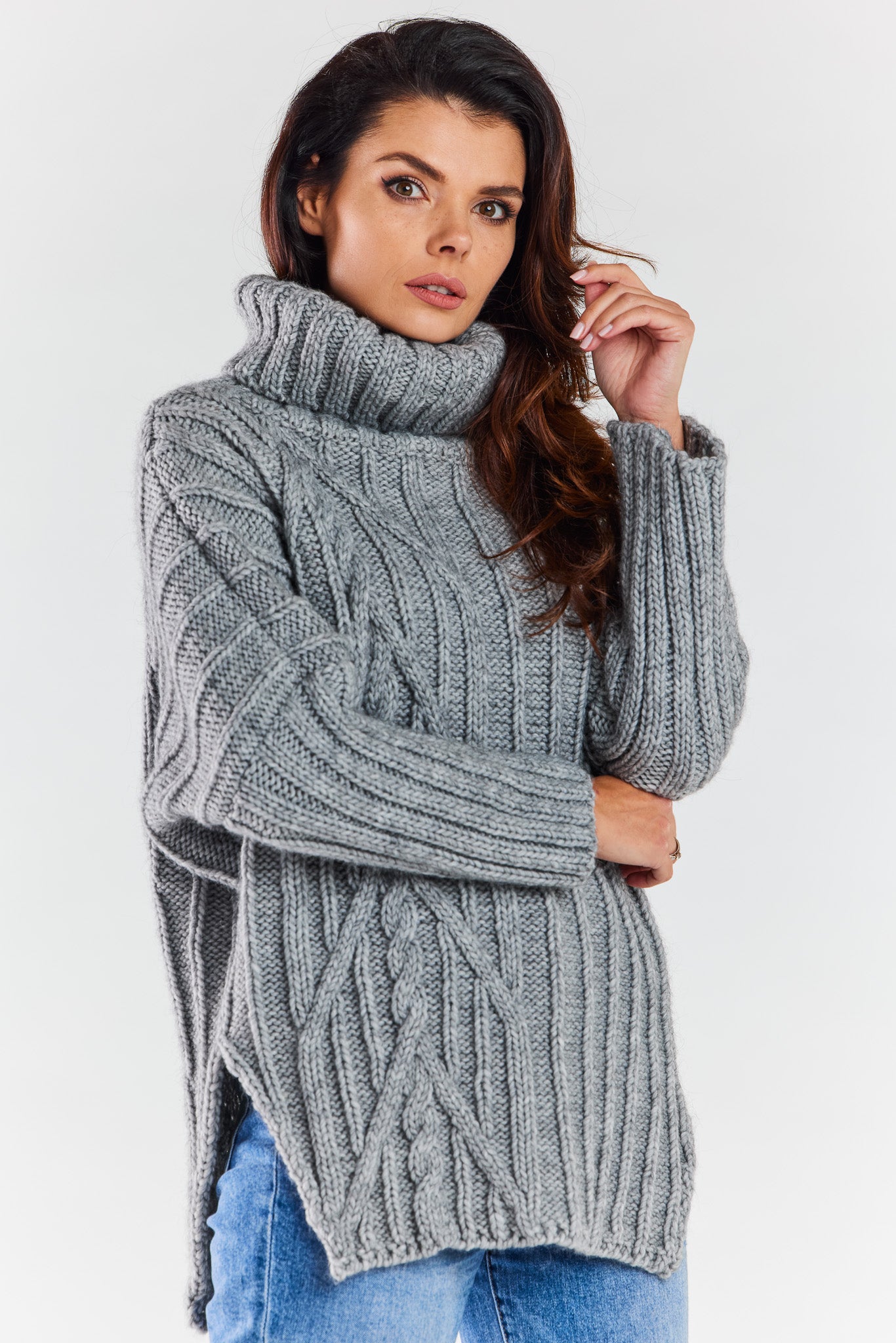 Jersey de cuello alto modelo 173936 awama