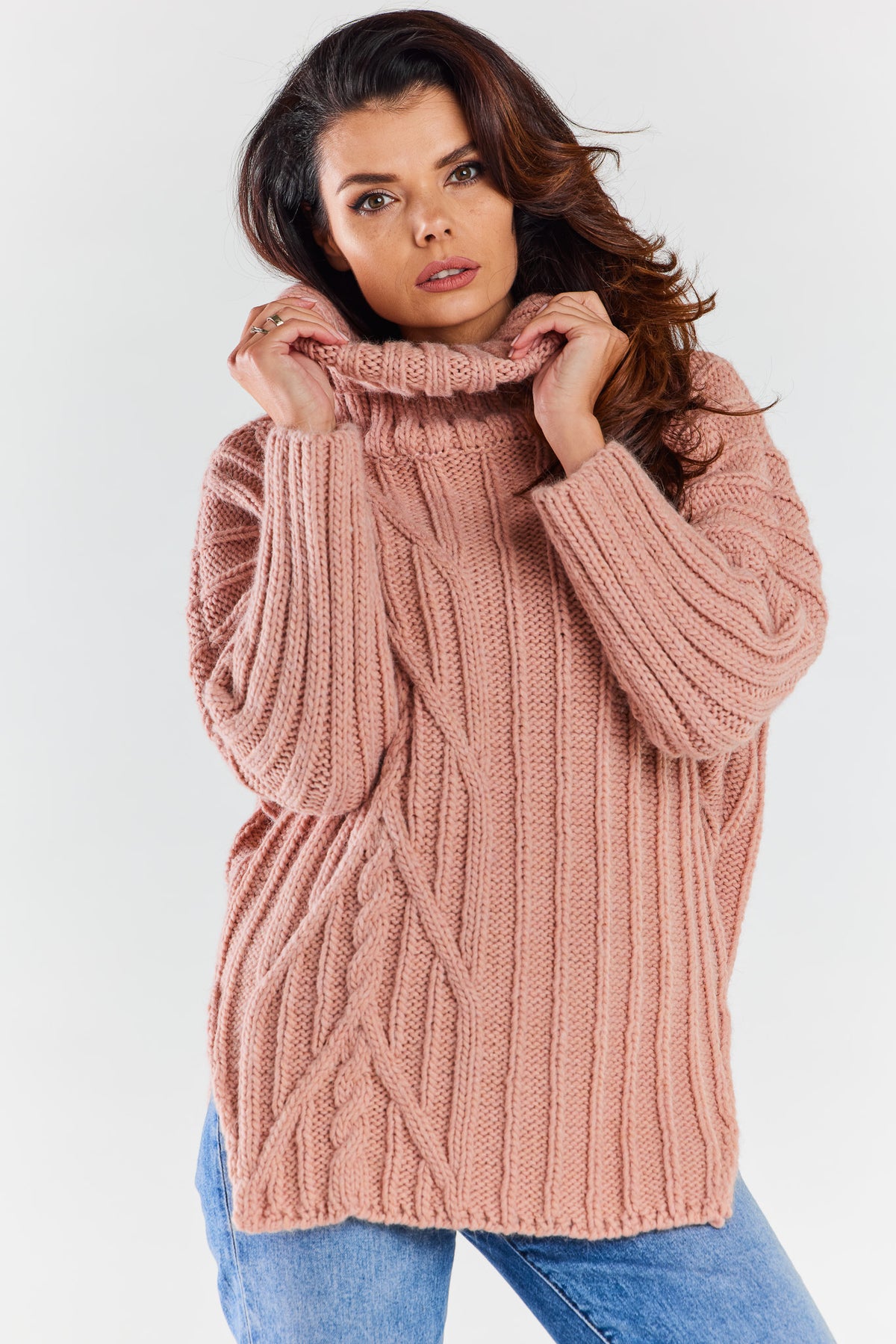 Jersey de cuello alto modelo 173938 awama