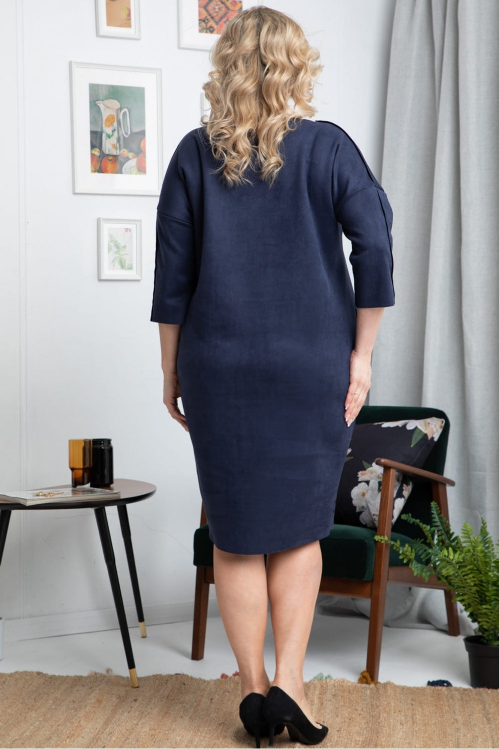 Vestido talla grande modelo 175220 Karko