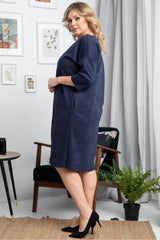 Vestido talla grande modelo 175220 Karko