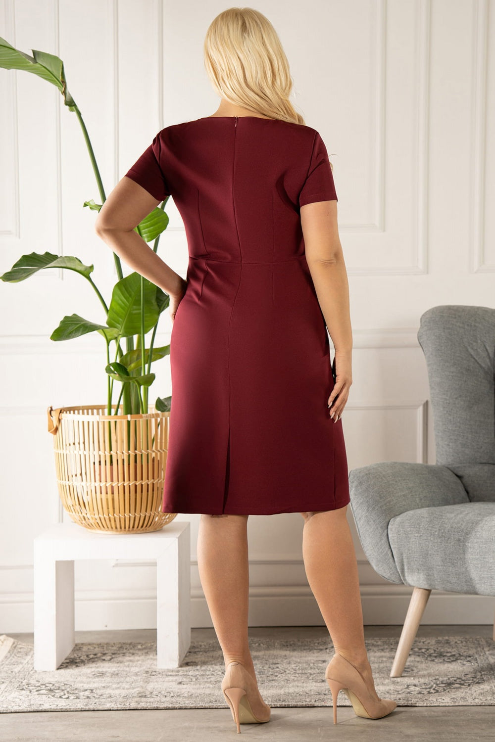 Vestido talla grande modelo 175230 Karko