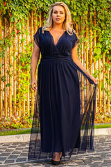 Vestido talla grande modelo 175250 Karko